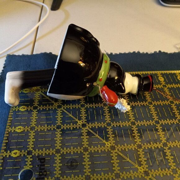 Bell Cat Ornament with Trembling Mittens Cottagecore Grandmacore Holiday - Picture 7 of 11